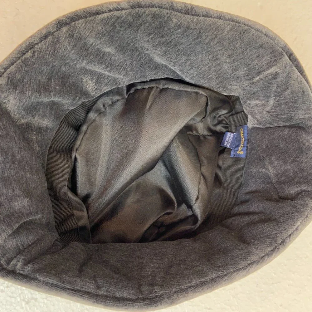 Charter Club Cloche Hat Gray Velours